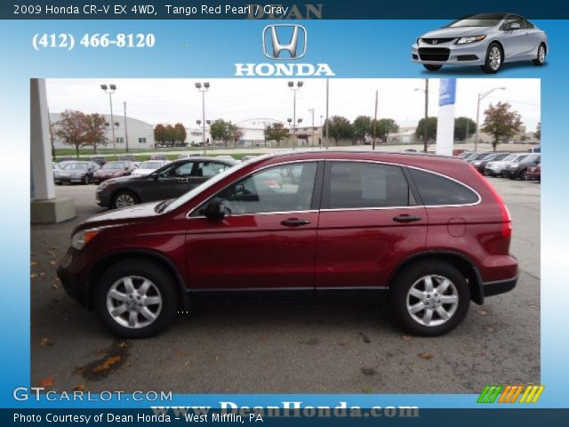2009 Honda CR-V EX 4WD in Tango Red Pearl