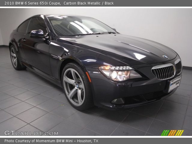 2010 BMW 6 Series 650i Coupe in Carbon Black Metallic