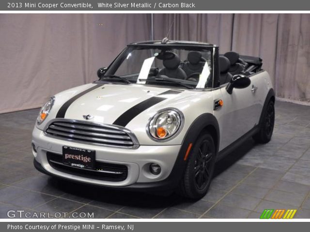 2013 Mini Cooper Convertible in White Silver Metallic