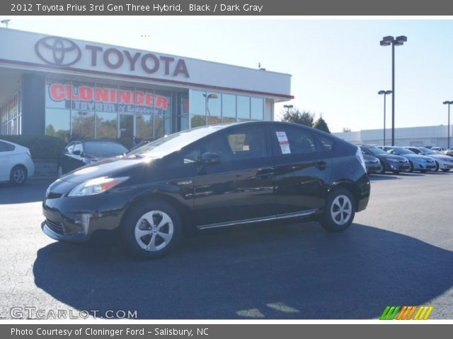 2012 Toyota Prius 3rd Gen Three Hybrid in Black