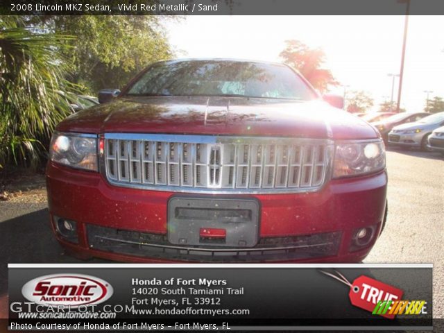 2008 Lincoln MKZ Sedan in Vivid Red Metallic