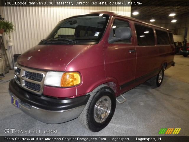 2001 Dodge Ram Van 3500 Passenger in Director Red Metallic