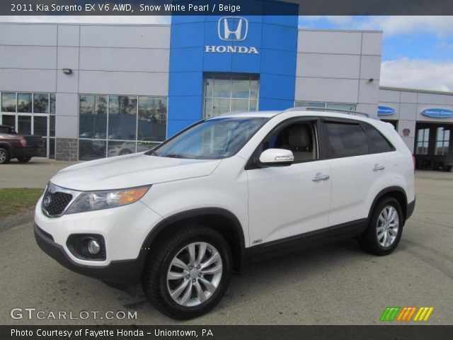 2011 Kia Sorento EX V6 AWD in Snow White Pearl