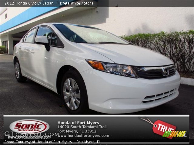 2012 Honda Civic LX Sedan in Taffeta White