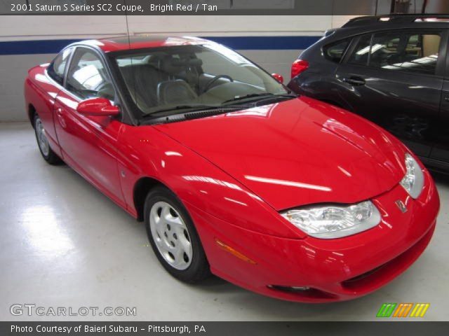 2001 Saturn S Series SC2 Coupe in Bright Red