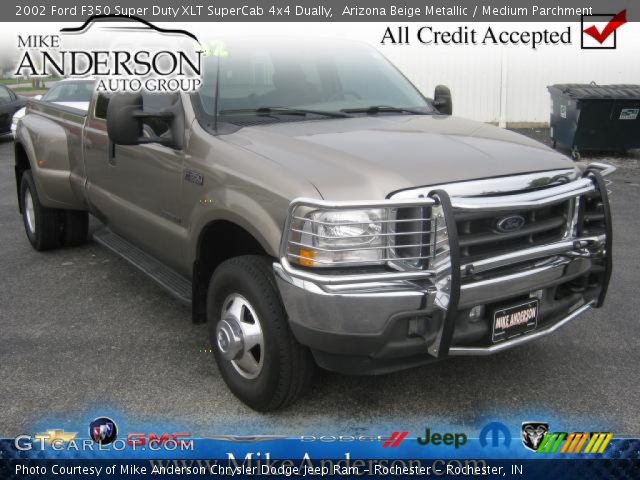 2002 Ford F350 Super Duty XLT SuperCab 4x4 Dually in Arizona Beige Metallic
