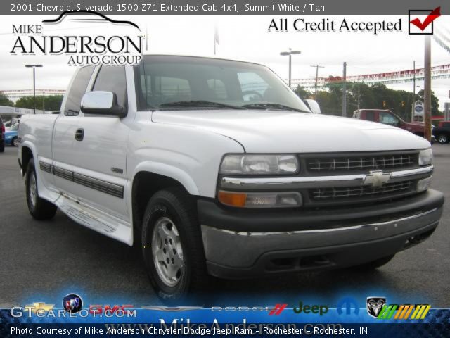 2001 Chevrolet Silverado 1500 Z71 Extended Cab 4x4 in Summit White