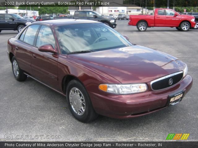 2002 Buick Century Custom in Bordeaux Red Pearl