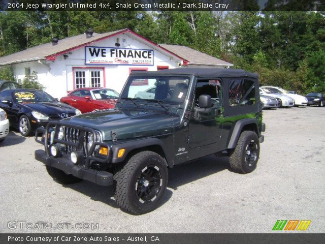 2004 Jeep Wrangler Unlimited 4x4 in Shale Green Metallic