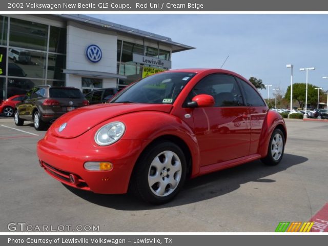 2002 Volkswagen New Beetle GLS Coupe in Red Uni