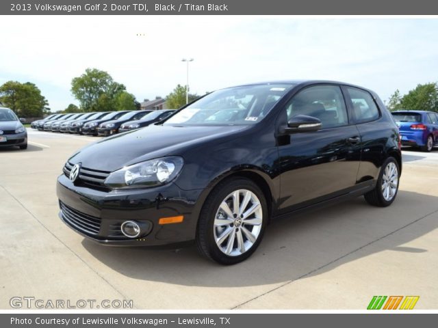2013 Volkswagen Golf 2 Door TDI in Black