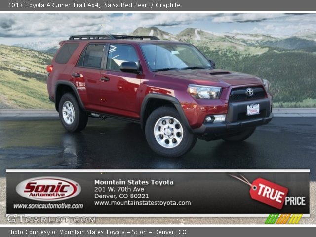 2013 Toyota 4Runner Trail 4x4 in Salsa Red Pearl