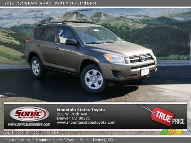 2012 Toyota RAV4 I4 4WD in Pyrite Mica