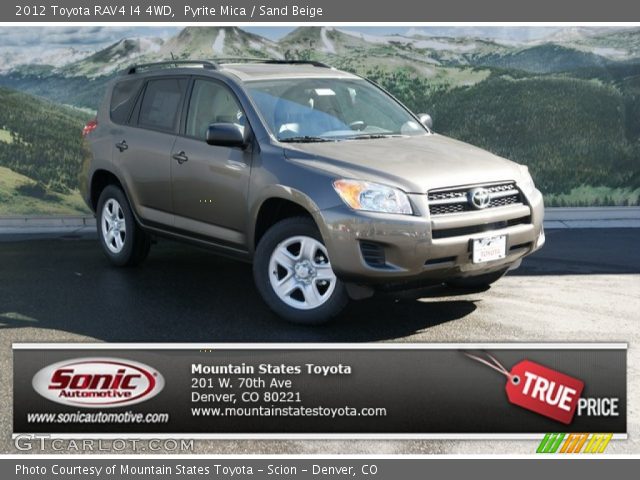 2012 Toyota RAV4 I4 4WD in Pyrite Mica