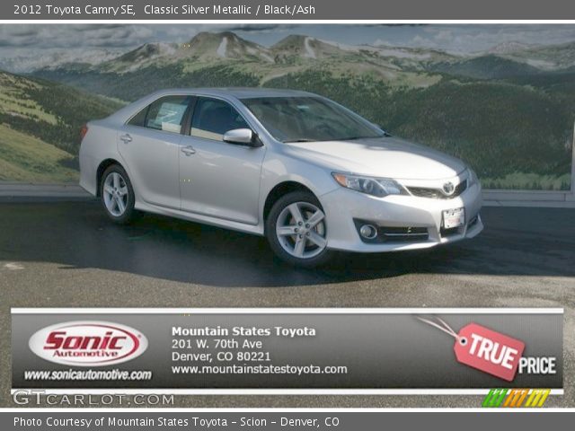 2012 Toyota Camry SE in Classic Silver Metallic