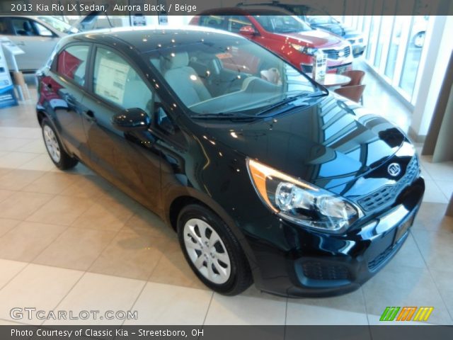 2013 Kia Rio LX Sedan in Aurora Black