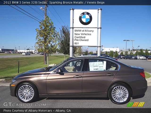 2013 BMW 3 Series 328i Sedan in Sparkling Bronze Metallic