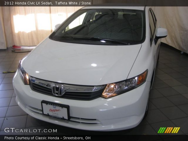 2012 Honda Civic LX Sedan in Taffeta White