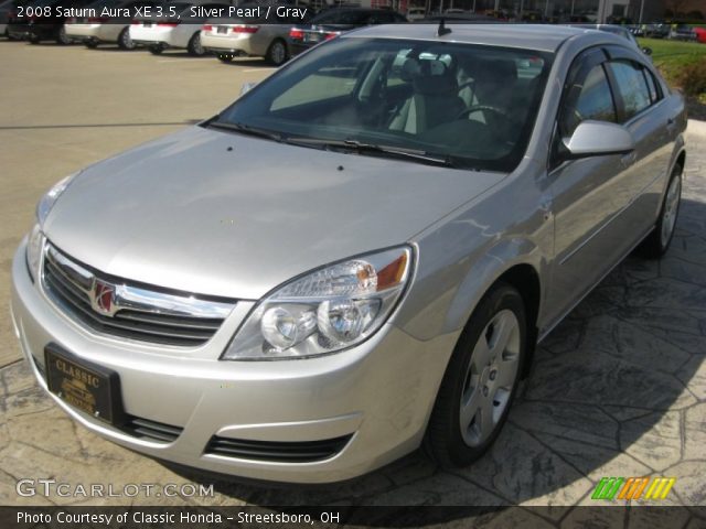 2008 Saturn Aura XE 3.5 in Silver Pearl