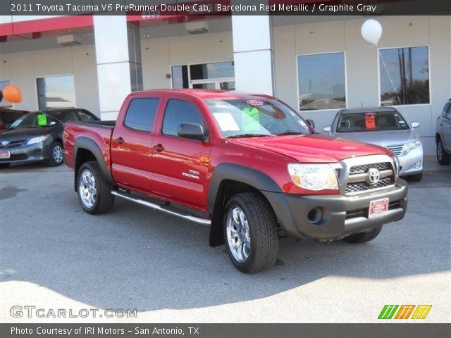 2011 Toyota Tacoma V6 PreRunner Double Cab in Barcelona Red Metallic