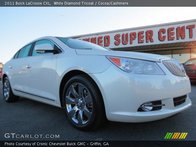 2011 Buick LaCrosse CXL in White Diamond Tricoat