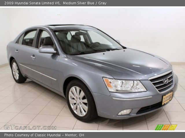 2009 Hyundai Sonata Limited V6 in Medium Silver Blue