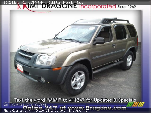 2002 Nissan Xterra SE V6 4x4 in Gold Rush Metallic