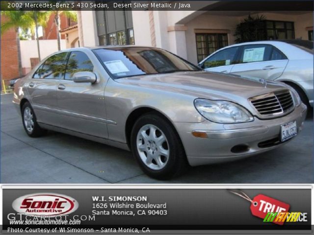 2002 Mercedes-Benz S 430 Sedan in Desert Silver Metallic