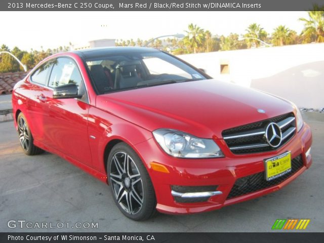 2013 Mercedes-Benz C 250 Coupe in Mars Red