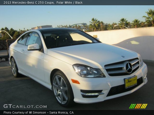 2013 Mercedes-Benz C 250 Coupe in Polar White
