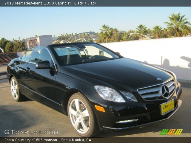 2013 Mercedes-Benz E 350 Cabriolet in Black