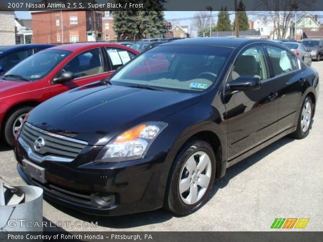 2007 Nissan Altima 2.5 S in Super Black