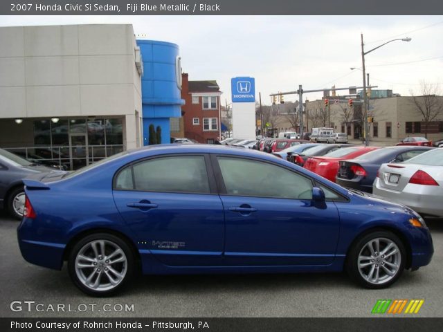 2007 Honda Civic Si Sedan in Fiji Blue Metallic