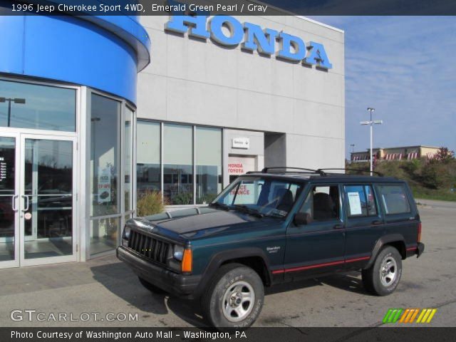 1996 Jeep Cherokee Sport 4WD in Emerald Green Pearl