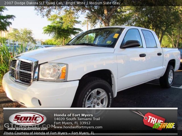 2007 Dodge Dakota SLT Quad Cab in Bright White