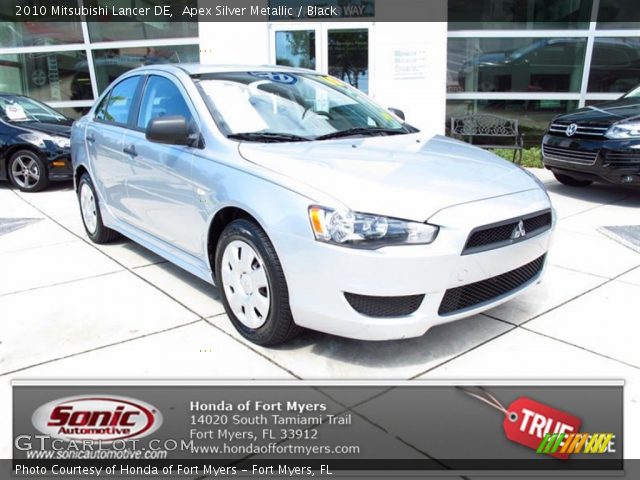 2010 Mitsubishi Lancer DE in Apex Silver Metallic