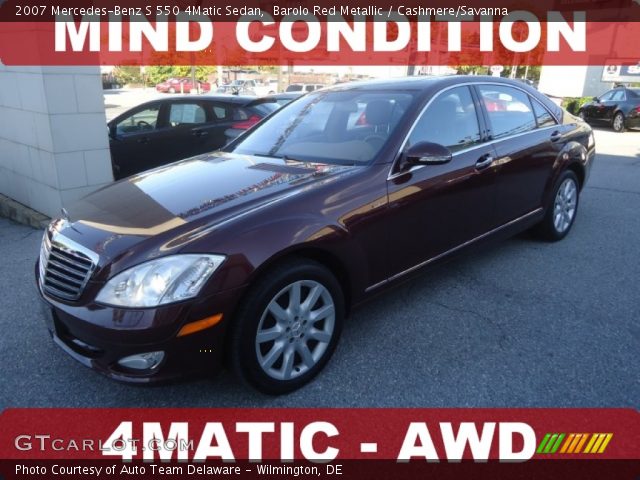 2007 Mercedes-Benz S 550 4Matic Sedan in Barolo Red Metallic