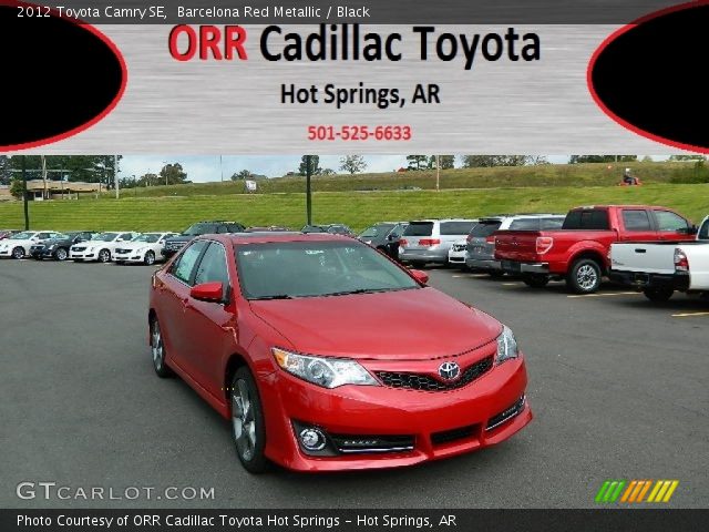 2012 Toyota Camry SE in Barcelona Red Metallic