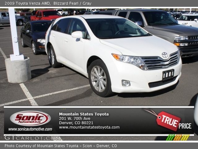 2009 Toyota Venza AWD in Blizzard Pearl
