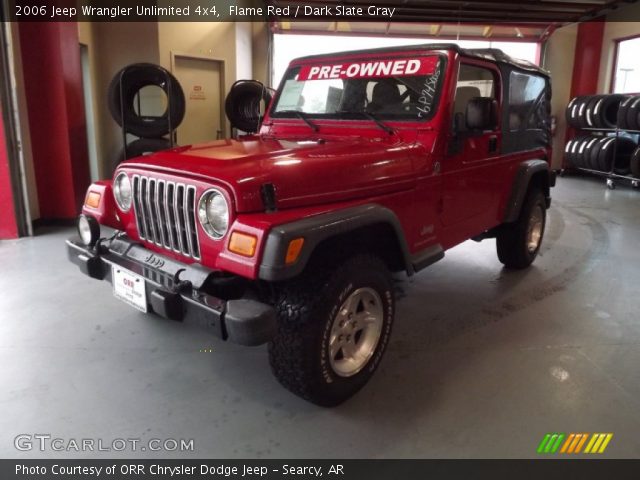 2006 Jeep Wrangler Unlimited 4x4 in Flame Red
