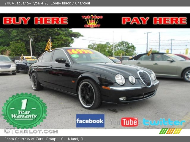 2004 Jaguar S-Type 4.2 in Ebony Black