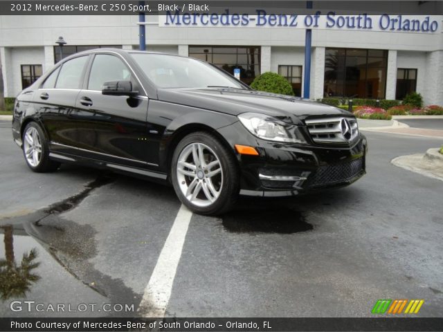 2012 Mercedes-Benz C 250 Sport in Black