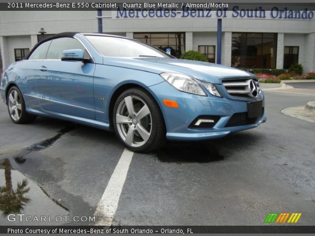 2011 Mercedes-Benz E 550 Cabriolet in Quartz Blue Metallic