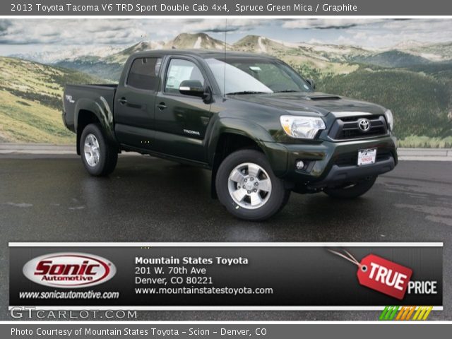 2013 Toyota Tacoma V6 TRD Sport Double Cab 4x4 in Spruce Green Mica