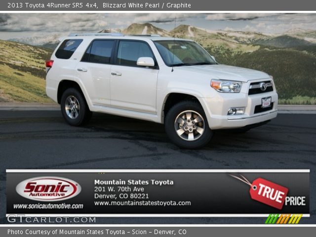 2013 Toyota 4Runner SR5 4x4 in Blizzard White Pearl