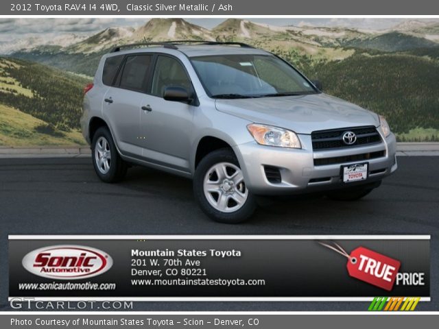2012 Toyota RAV4 I4 4WD in Classic Silver Metallic