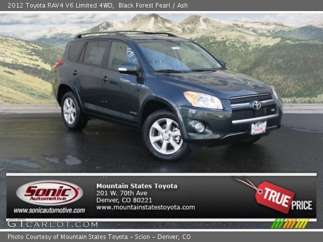 2012 Toyota RAV4 V6 Limited 4WD in Black Forest Pearl