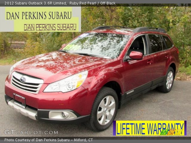 2012 Subaru Outback 3.6R Limited in Ruby Red Pearl