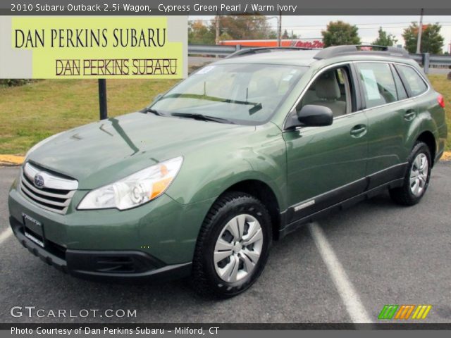 2010 Subaru Outback 2.5i Wagon in Cypress Green Pearl