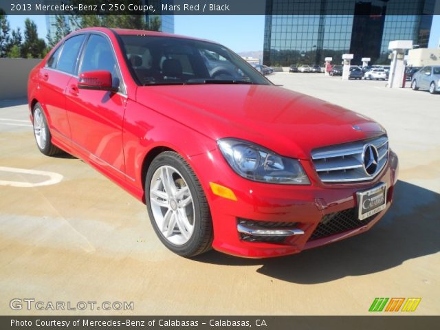 2013 Mercedes-Benz C 250 Coupe in Mars Red